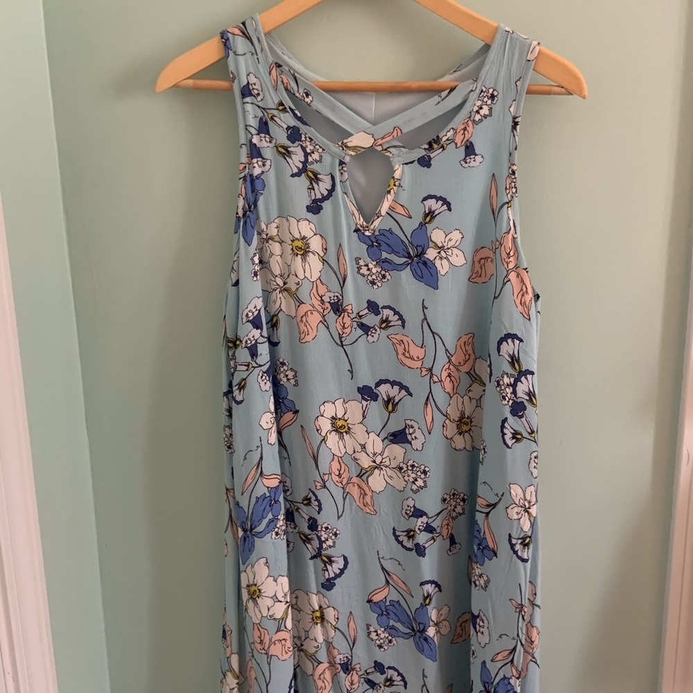 magnolia south printed dress with flowers